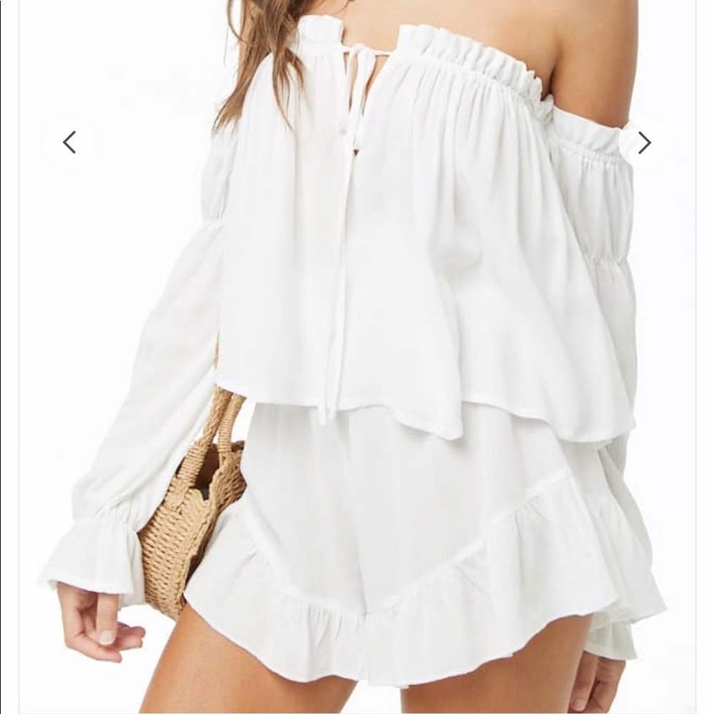 Forever 21 white short set